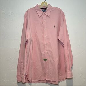 Ralph Lauren Men's Pink Button Down Shirt